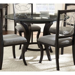Calypso Glass-top and Black Dining Table by Greyson Living