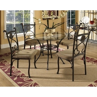 Greyson Living Browning Glass Table Top 5-piece Dining Set
