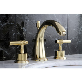 Polished Brass Widespread Bathroom Faucet