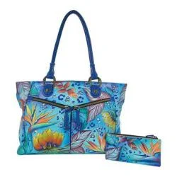 Women's Anuschka Large Shopper with Front Pockets Tropical Dream