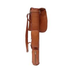 Piel Leather Executive Golf Travel Bag 8240 Saddle