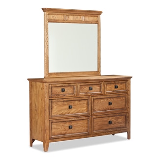 Intercon Alta Solid Ash Dresser and Mirror Set