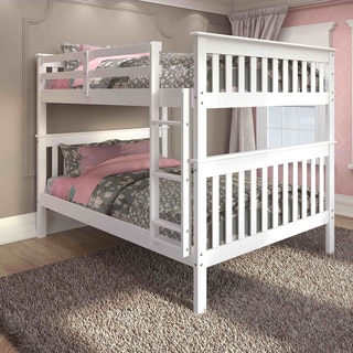 Donco Kids Mission Full Bunk Bed and Optional Storage Drawers or Twin Trundle