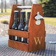 preview thumbnail 1 of 1, Personalized Wooden Craft Beer Carrier and Opener