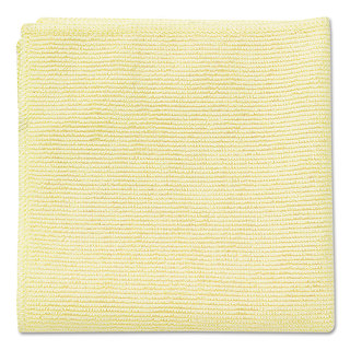 Rubbermaid Commercial Yellow Microfiber Cleaning Cloths (Pack of 24)