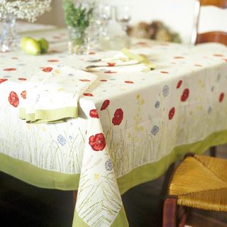 Springfields Multicolored Square Cotton Tablecloth