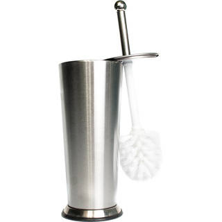 Tapered Stainless Steel Toilet Brush and Holder