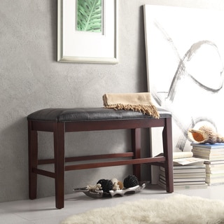Colyton Black Brown Counter Height Bench by TRIBECCA HOME