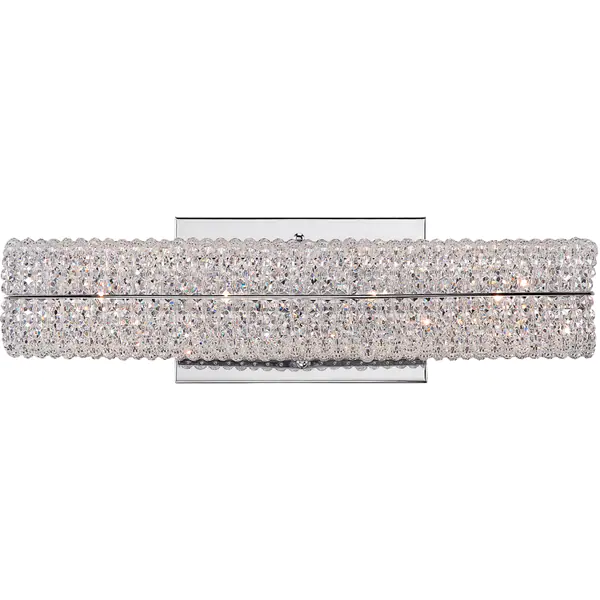 Quoizel Evermore Polished Chrome and Crystal 4-light Bath Fixture