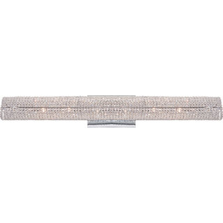 Quoizel Evermore Polished Chrome and Crystal 8-light Bath Fixture
