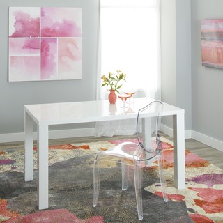 Simple Living Felix Glossy White Dining Table