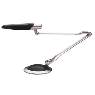 Dainolite Black Plastic Dual-mount Extended Reach Desk Lamp