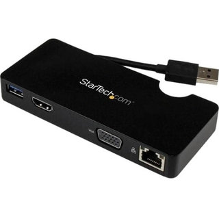 StarTech.com Travel Docking Station for Laptops - HDMI or VGA - USB 3
