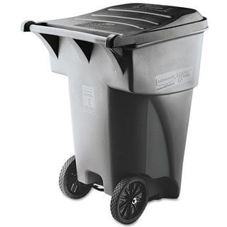 Rubbermaid Commercial Grey Brute Rollout Heavy-duty Square Waste Container