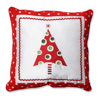 Pillow Perfect Framed Christmas Tree 16.5-inch Throw Pillow