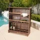 Thumbnail 5, Riviera 3-piece Outdoor Wood Bar Set by Christopher Knight Home. Changes active main hero.