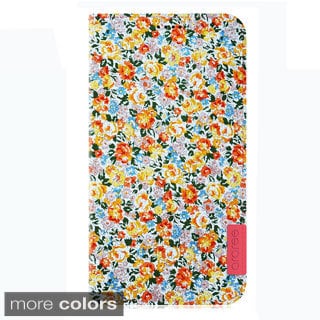 Araree Blossom Diary Fabric and Leather Wallet Case for Galaxy S4
