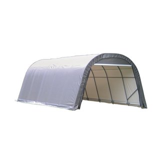 Shelterlogic Outdoor Round Garage Boat/ Car 12 x 8 x 20-foot Storage Shed