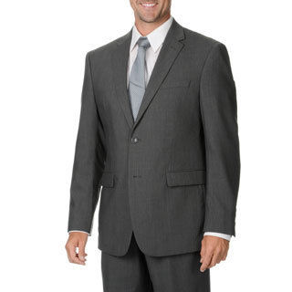 Montefino Mondo Men's 'Super 120' Merino Grey Wool Suit