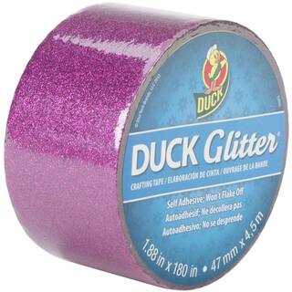 Glitter Duck Tape 1.88"X180"-Hot Pink Sparkle