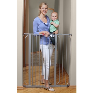 Regalo Deluxe Easy Step Extra Tall Platinum Gate