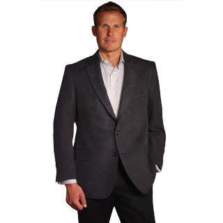 Jean Paul Germain Men's Black Suede-touch Sport Coat