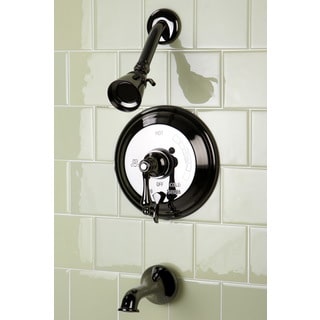 Vintage Black Nickel Pressure Balanced Tub and Shower Faucet