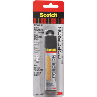 Scotch 3M Utility Knife Refill Blades 5/Pkg-Large