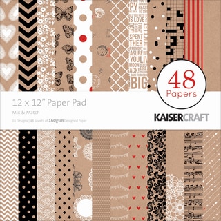 Kaisercraft Paper Pad 12"X12" 48/Pkg-Mix & Match