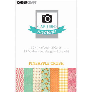 Captured Moments Double-Sided Cards 6"X4" 30/Pkg-Pineapple Crush