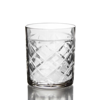 Fitz and Floyd Tufted Crystal Old Fashioned Glasses (Set of 4)