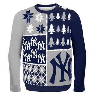 Forever Collectibles MLB New York Yankees Busy Block Ugly Sweater