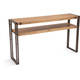 Aurelle Home Miller Rustic and Industrial Brown Console Table - Thumbnail 0