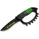 8.5" Zombie War Green Red or Yellow Spring Assisted Knife with Belt Clip - Thumbnail 0