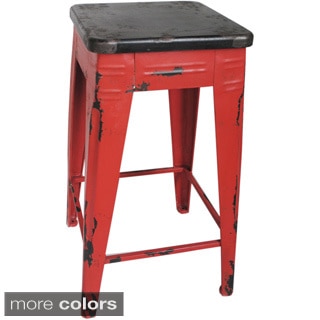 Aurelle Home Industrial and Distressed Counter Stool