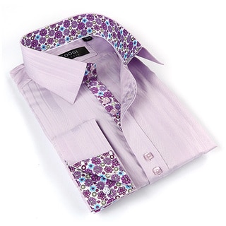 Coogi Luxe Men's Purple Button-down Dress Shirt