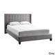 INSPIRE Q Marion Nailhead Wingback Tufted Upholstered Queen Bed