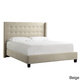 Marion Nailhead Wingback Tufted Upholstered King Bed by INSPIRE Q