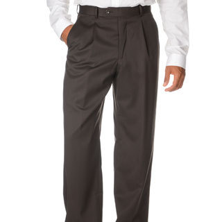Cianni Cellini Men's Brown Wool Gabardine Pants