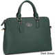 Dasein Slim, Rolled Handle/ Removable Strap Briefcase Satchel Handbag - Thumbnail 4