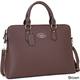 Dasein Slim, Rolled Handle/ Removable Strap Briefcase Satchel Handbag - Thumbnail 3