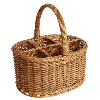 Wald Imports Large 14-inch Willow Wine Basket