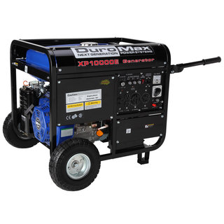 DuroMax 10,000 Watt 16.0 Hp CARB Approved Gas Generator with Electric Start, Wheel Kit