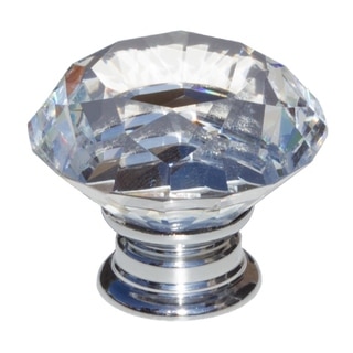 GlideRite 1.56-inch Clear K9 Crystal Diamond Shape Cabinet Knobs (Pack of 10)