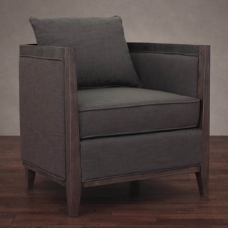 Elliot Smoke Linen Lounge Chair