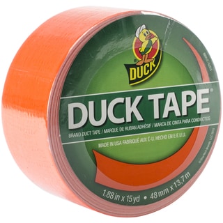 Bright Colored Duck Tape 1.88"X15yd-Blaze Orange
