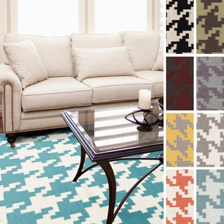 Meaux Flatweave Houndstooth Area Rug (5' x 8')