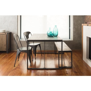 Aurelle Home Industrial Rustic Dining Table