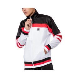 Men's Fila Vintage Jacket White/Black/Chinese Red