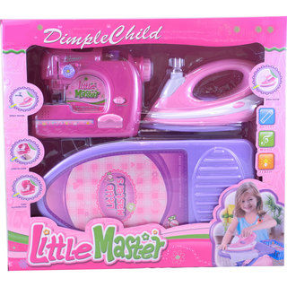 DimpleChild Little Master Ironing and Sewing Toy Set